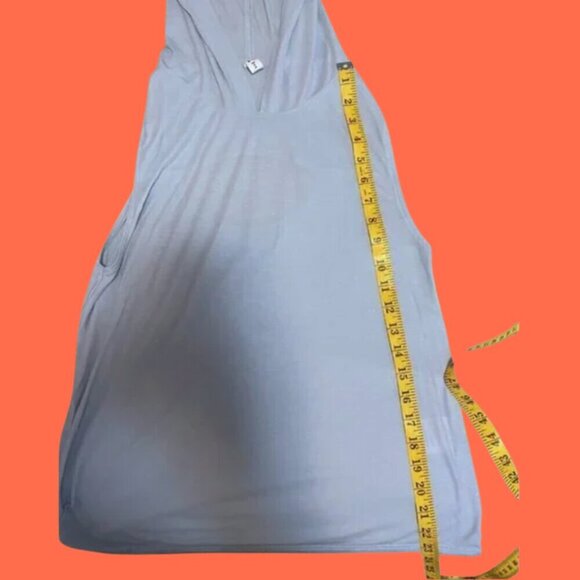 Under Armour Blue Sleeveless Hoodie Tank with Back Cutout | Size M - Picture 8 of 9